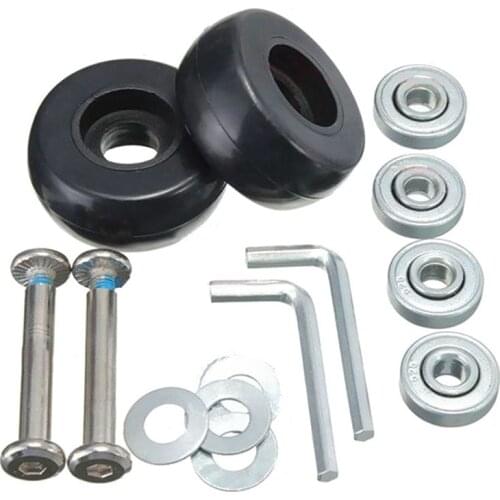 40 x 18mm Luggage Suitcase Wheels Replacement Repair kit 2 Pair