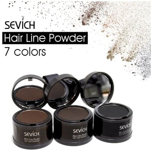 4g Waterproof Hair Shadow Powder Edge Control 7 Colors Hair Line Powder With Puff Makeup Hair Concealer Cover Hair HQ