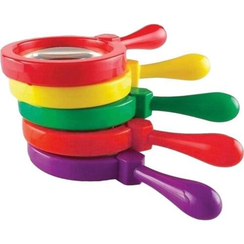 5 Colors Plastic Stand Magnifier High-Grade Optical Lens Magnifying Glass Reading Plastic Magnifying Glass For Children Gift