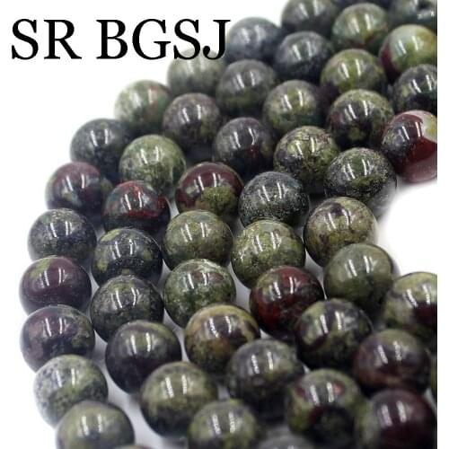 Free Shipping SR 4 6 8 10mm Diy Jewelry Making Natural Round Dragon Blood Jasper Craft Gemstone Beads Strand 15 inch