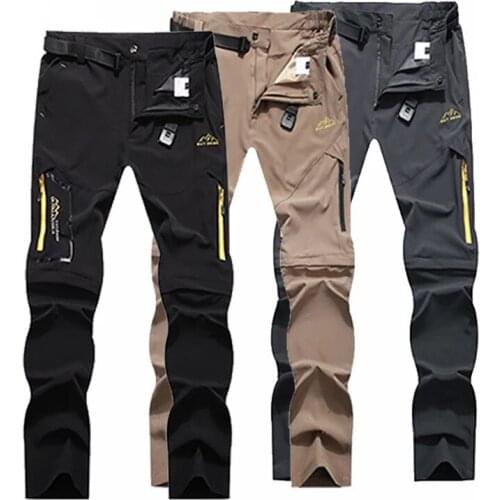 Outdoor Hiking Trekking Pants Men Spring Summer Stretch Quick Dry UV-Proof Trousers Mountain Climbing Fishing Travel Pants 6XL