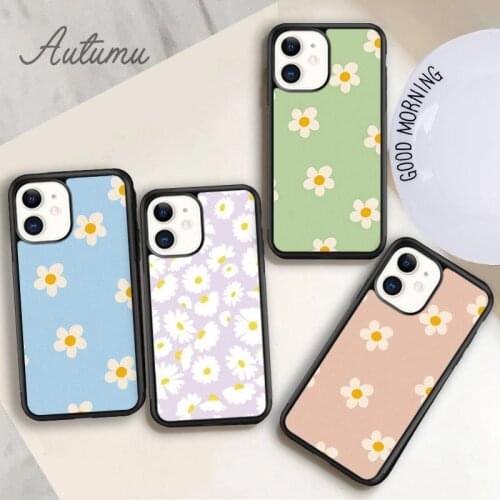Daisy Phone Case for iPhone 11 12 Pro Max mini X XR XS SE 2020 5 6S 7 8 Plus Samsung Galaxy S8 S9 S10 Cover shell