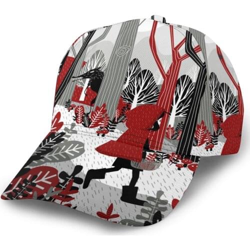 CINESSD Little Red Riding Hood Outdoor Sport Caps Baseball Hat Men Women Visor Cap Baseball Cap Street Hip Hop Caps