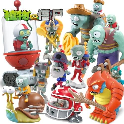 Gargantuar Plant Pirate Zombies Shooter Set Pull Back Action Figure Model Accessories Bulk Barricade Iron Barrel Sun God Cowboy
