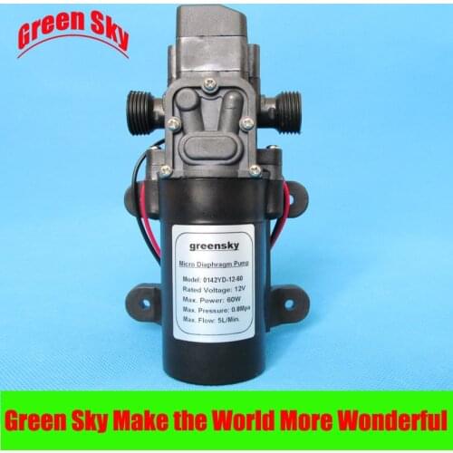5L/Min DC12V 60W high pressure electric diaphragm pumps