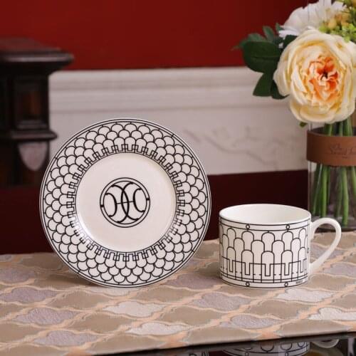 Personalized Bone China Cup and Saucer Porcelain Coffee or Tea Cup Saucer Set Home Kitchen OfficeTable Drinkware Birthday Gifts