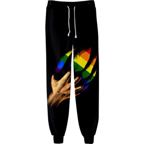 Flag Rainbow Lgbt Sweat Pants 3D Print Joggers Pants Trousers Men/Women Clothing LGBT Rainbow Lesbians Gays Hip Hop Sweatpants
