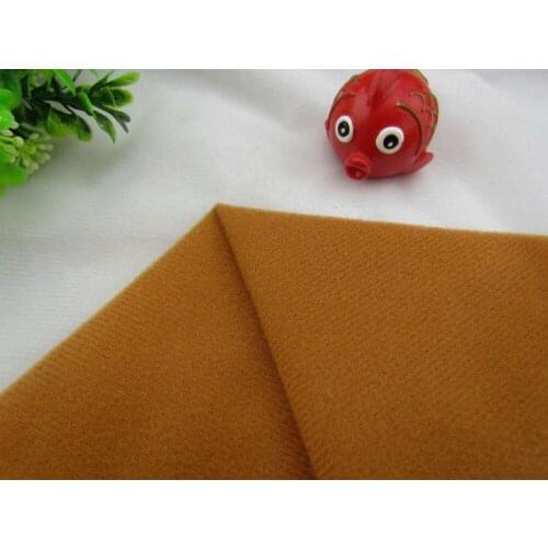 9247# Brown Color Loop Fleece fabric can stick by Magic tape/DIY patchwork Stuffed toys sofa brushed velboa velvet(1 meter)