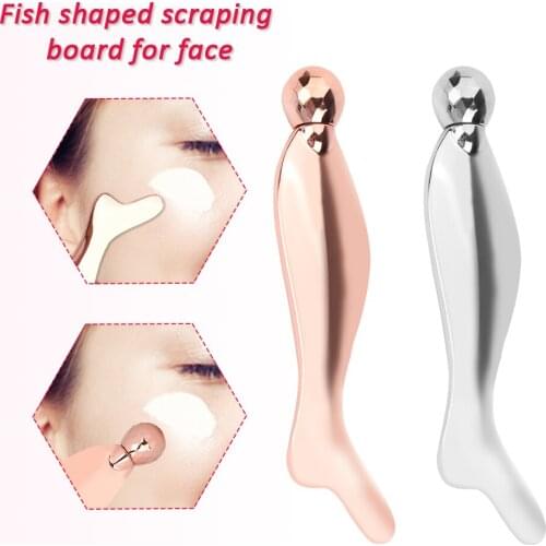 1pc Facial Gua Sha Scraping Massage Tool Press Point Metal Scraper For Body Skin Lifting Slimming Pain Relief Physical Therapy