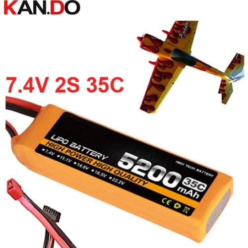 2s 35c 7.4v 5200mah airplane model battery 35C 5200mah aeromodeling battery model aircraft li-polymer battery drone battery