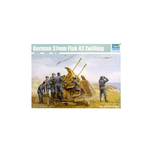 Trumpeter 1/35 scale model 02347 Germany 37mm Flak43 "Zwilling" pull-type air defense gun