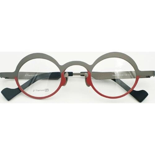 Pure titanium retro glasses frame personality niche tide ultra small box men and women myopia optical glasses glasses