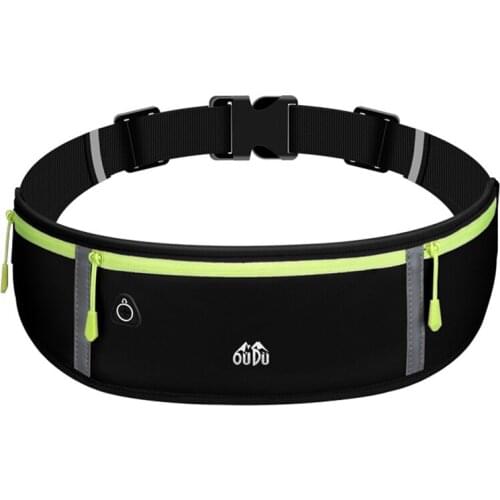 OUDU Running Pouch Belt Waist Pack Bag,Workout Fanny Pack,-Travelling Money Cell Phone Holder for Running Accessories
