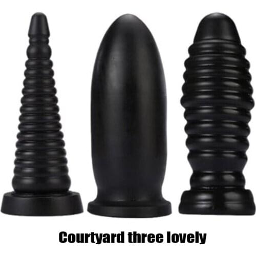 PVC environment-friendly material posterior vestibule anal plug bulking anal plug male and female masturbation SM anal dilator