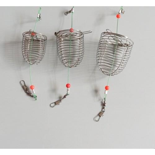 Stainless Steel Fishing Hooks Explosion Baits Cage Sea Box Hook Monsters Carbon Steel Carp Spherical Tackle Tools