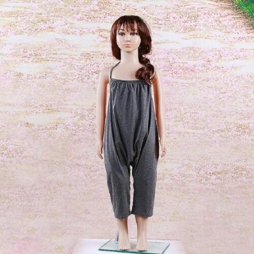 Grey Fashion Girls Rompers Jumpsuits Cotton Baby Girl Overalls Suspenders Brace Trousers Children One-Piece Clothes Suit 1-5Year