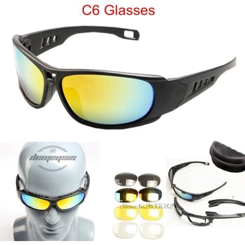 Outdoor Sports Tactical Military Climbing Polarized Sunglasses Military Goggles Army Sunglasses 4 Lens Shooting Eyewear