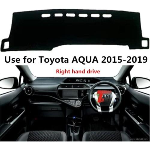 TAIJS Factory Anti dust High Quality Polyester Fibre Car Dashboard Cover For TOYOTA AQUA 2015-2019 Right hand drive