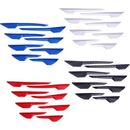 Universal 8pcs/Set Car Edge Protector Strip Bumper Axe Shape Anti-Scratch Guard PVC Sticker