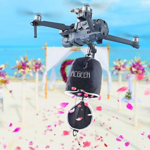 Air Thrower Parabolic Bag for DJI Mavic Pro/Mavic 2/Phantom 2 3 4 Drones Automatic Quick Release Romantic Surprised Flying Bag
