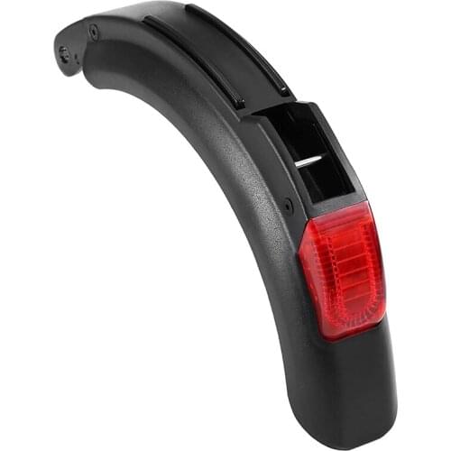 Electric Scooter Rear Fender with Warning Light Mudguard Lamp LED Brake Tail Light for Kugoo