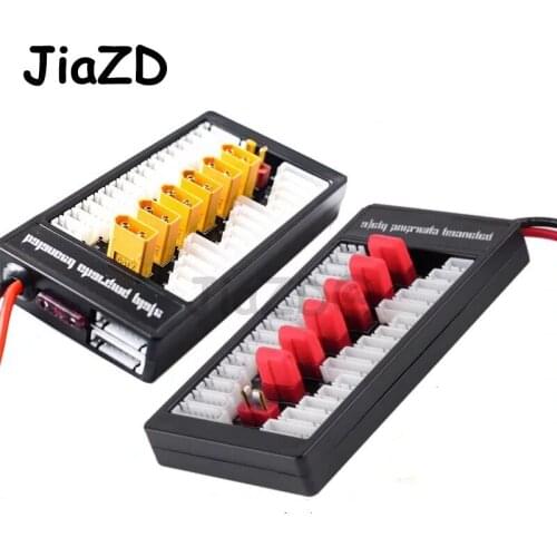 1PCS XT60/T Plug Lipo Charging Board Parallel 6 in1 Battery Charger Plate for Imax B6 B6AC B8 RC FPV Quadcopter Assembled class