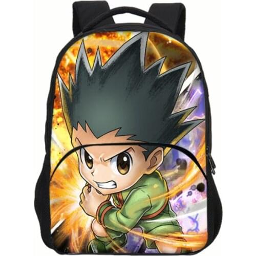 16inch Students Hunter X Hunter Backpack Children Cartoon Anime School Bag Kids Rucksack Teens Travel Knapsack Unisex Laptop Bag