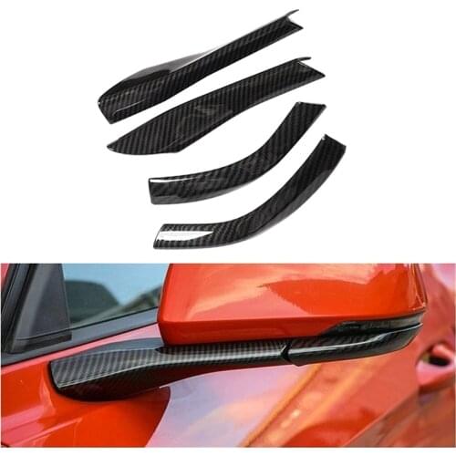 ABS Side Mirror Rearview Mirror Base Cover Trims Exterior Moulding Accessories Car Styling for Ford Mustang 2015