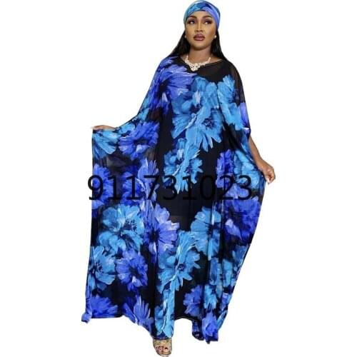 African Dresses for Women 2021 Summer African Women Printing Plus Size Long Dress African Clothes for Women
