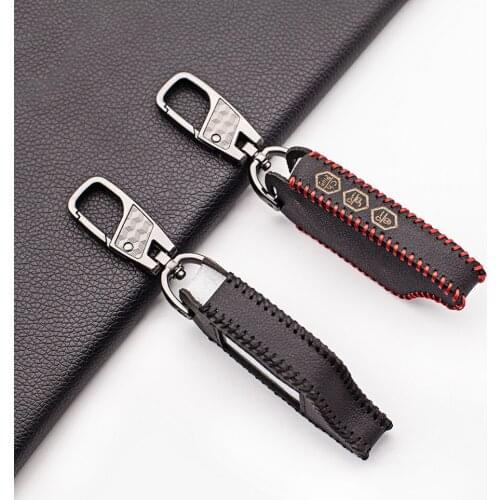 B9 Case Leather Case For Starline B9/B91/B6/A61/A91/V7 Keychain Car Key Burglar Alarm Keychain Cover Shell Auto Key Cover