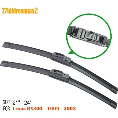 Buildreamen2 2 Pieces Car Windscreen Wiper Soft Rubber Windshield Wiper Blade For Lexus RX300 1999-2003