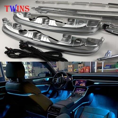 FOR Audi 19 A6L C8 LED ambient light Interior atmosphere door light Footwell light original MMI control