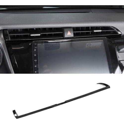 For Toyota Camry 2018 2019 8th XV70 Stainless Steel Air Conditioning Intermediate Outlet Cover Trim car styling accessories 1pcs