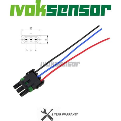Electrical Connector Plug With Tails Wire Pigtail For GM DELPHI Vauxhall Opel 1Bar 2Bar 3Bar 4Bar MAP Sensor Manifold Pressure