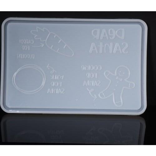 Epoxy Resin Tray Mold Silicone Table Food Dish Tray Placemat Mold Square Casting Mould Durable Homedecor Craft DIY Tools