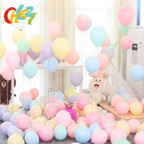 10 inch 100pcs/lot candy color Macaron latex balloon mariage graduation Wedding Birthday party decoration baby shower