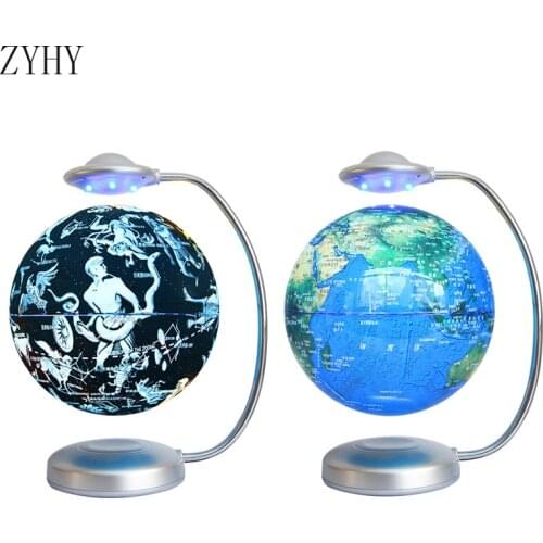 18cm Touch Color Changing Night Light Magnetic Levitation Double-Sided Night Light With Variable Earth And Constellations