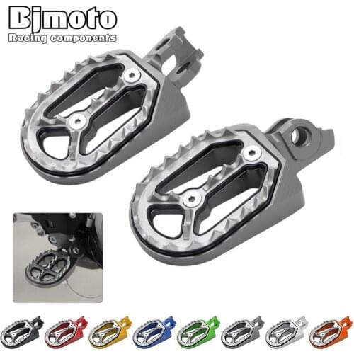 BJMOTO CNC Motorbike Foot Pegs Rests Footpegs For SUZUKI RM250 RMZ450 10-15 Motorcycle Footrests RM 250 RMZ 450 Dirt Bike