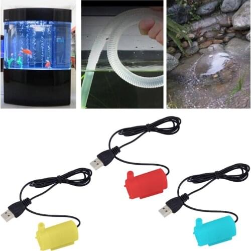 Micro Submersible Water Pump Fish Tanks Aquarium USB Powered DC 5V 2-3L/min Mini Motor Water-pump Accessories Dropship New
