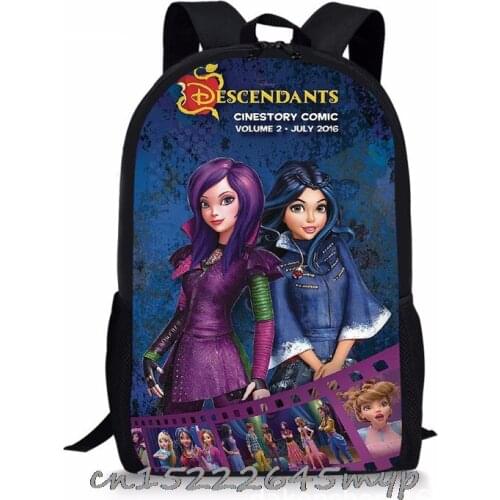Disney Brand Descendants 3 Backpack Laptop Backpack School Bags for Teenage Girls Women Backpacks Travel Backpack