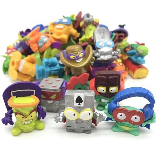 Superzings Series 1 2 3 4 5 Garbage Doll Rubber Cartoon Anime Action Figures Toy Collection Model Rubber toy random