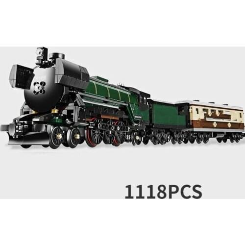 Technic Series Emerald Night Train Model Building Kit Blocks Bricks Toy Enducatianl Christmas Gift For Kid