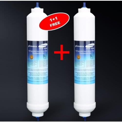 Replace Samsung DA29-10105J WSF-100 refrigerator filter, in-line water purifier 2 pieces