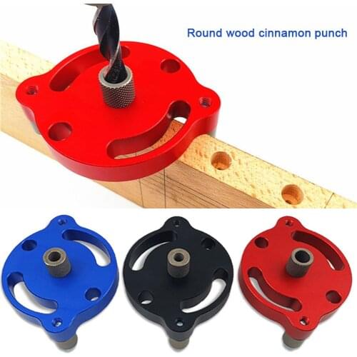 1Set Vertical Pocket Template Woodworking Dowel Jig Self Centering Hole Drilling Guide Wood Hole Punch Guide Kit Hole Puncher