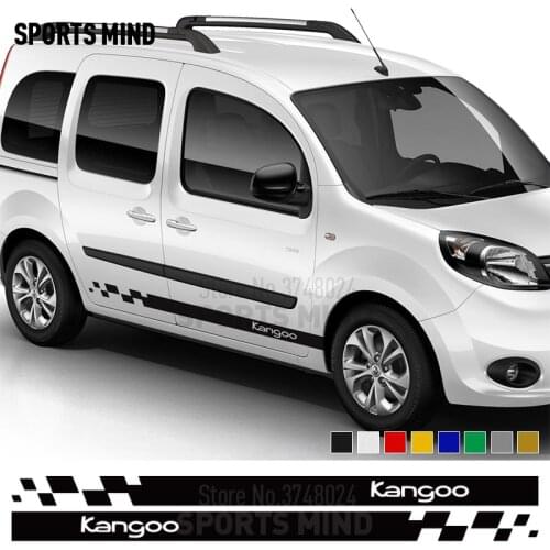 1 Pair Customization Exterior Accessories For Renault Kangoo 4X4 Door Side Strip Car Decal Sticker Automobiles Car-Styling