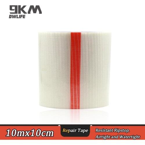 10mx10cm Ripstop Windsurfing Sail Sailboard Kite Tent Sail Repair Tape Waterproof Transparent Film Grid Translucent Accessories