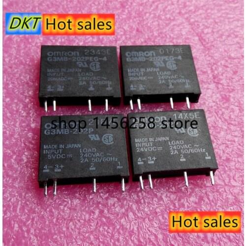 10 PCS Relais Modul G3MB-202P G3MB 202 P DC-AC PCB SSR In 5 V DC Out 240 V AC 2A solid State Relais Modul