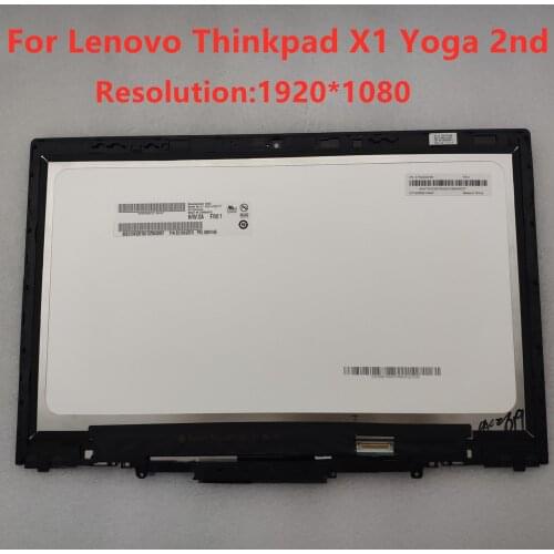 14.0 FHD LED B140han03.6 01AX893 Touch Screen Display With Bezel Assembly For Lenovo Thinkpad X1 Yoga 2nd Gen 2017 Year