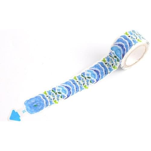 20mm 200 Pieces Petals Masking Paper Tape DIY Fresh Self-adhesive Tearable Handbook Sticker