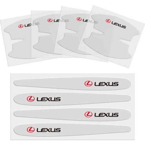 4Pcs Invisible Car Door Bowl Handle Protector Stickers For Lexus RX350 RX300 IS250 RX330 LX470 IS200 LX570 GX460 GX ES LX IS IS3